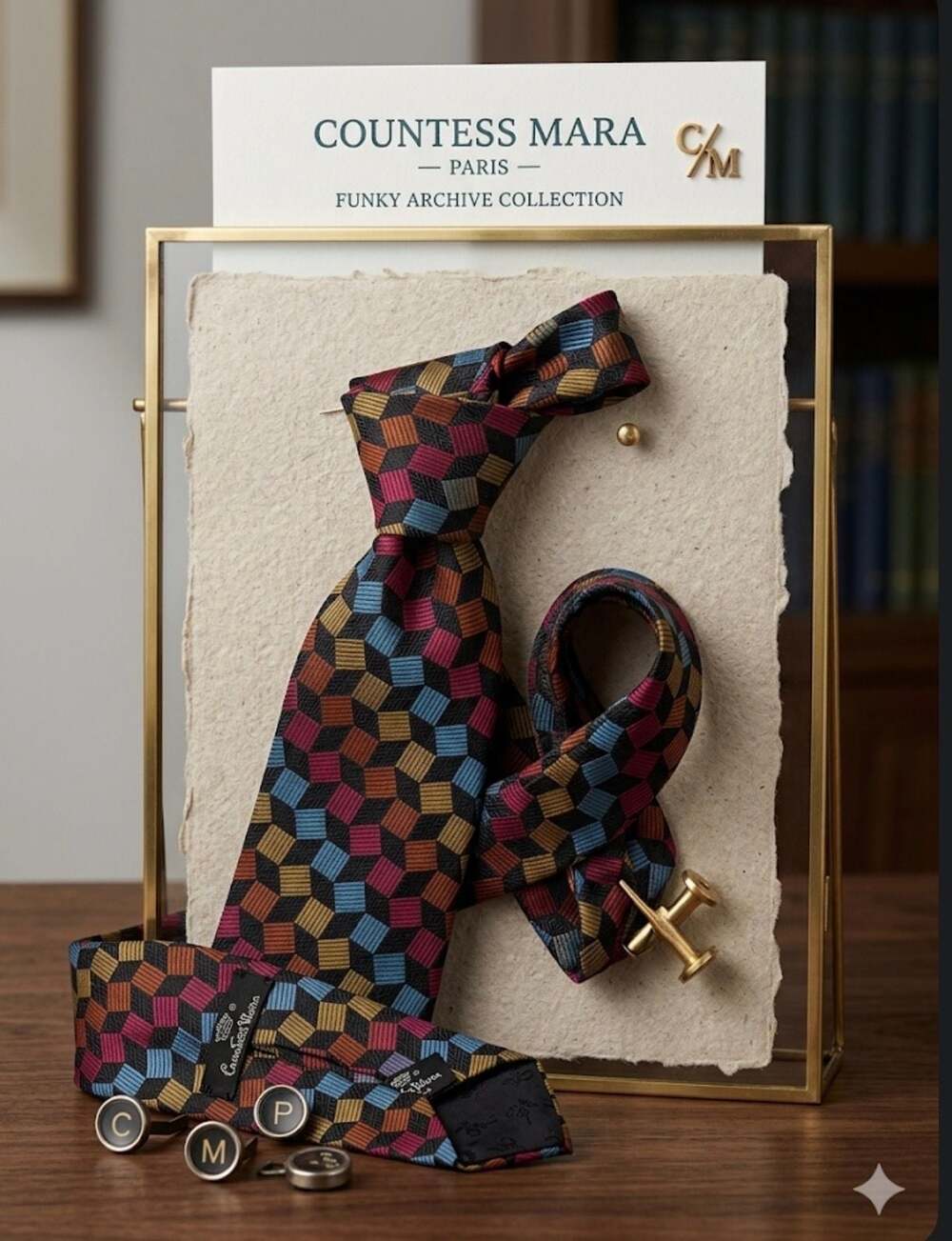 Designer Tie Patterns Midjourney Prompt